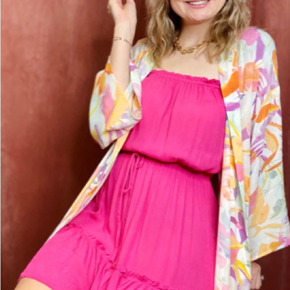 BED TO BEACH PALM KIMONO Z SUPPLY - Picture 3 of 5